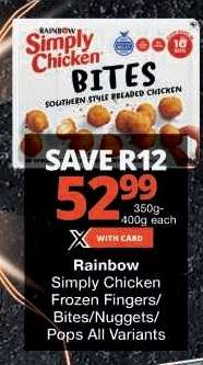 Rainbow Simply Chicken Bites