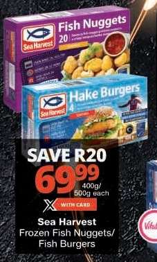 Sea Harvest Frozen Fish Nuggets/Fish Burgers
