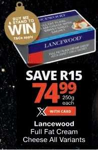 Lancewood Full Fat Cream Cheese All Variants