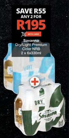 Savanna Dry/Light Premium Cider NRB