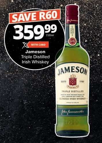 Jameson Triple Distilled Irish Whiskey
