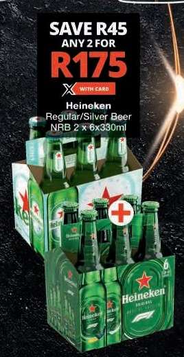Heineken Regular/Silver Beer