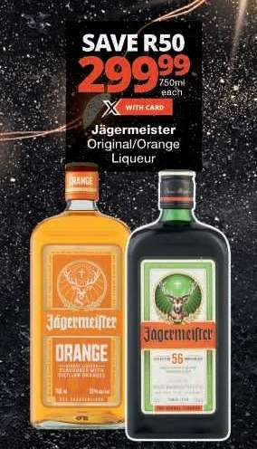Jägermeister Original/Orange Liqueur