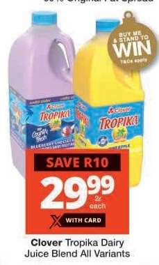 Clover Tropika Dairy Juice Blend All Variants