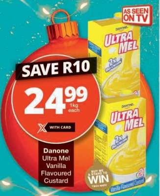 Danone Ultra Mel Vanilla Flavoured Custard