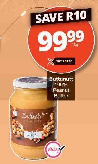 Buttanutt 100% Peanut Butter