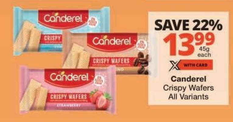 Canderel Crispy Wafers