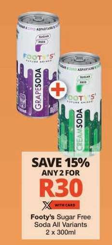 Footy's Sugar Free Soda