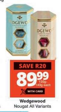 Wedgewood Nougat All Variants