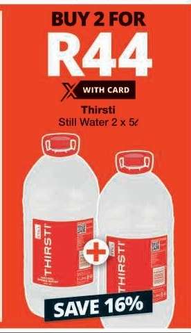Thirsti Still Water 2 x 5L