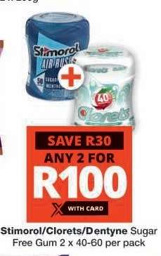 Stimorol/Clorets/Dentyne Sugar Free Gum