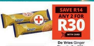 De Vries Ginger Biscuits