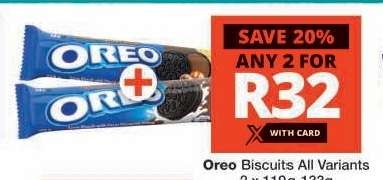 Oreo Biscuits All Variants