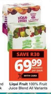 LIQUI FRUIT 100% FRUIT JUICE BLEND all variants