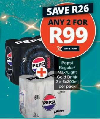 Pepsi Regular/Max/Light Cold Drink
