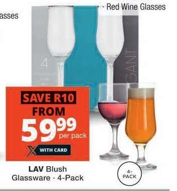LAV Blush Glassware - 4-Pack