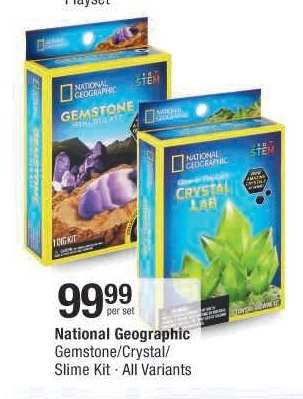 National Geographic Gemstone/Crystal/Slime Kit
