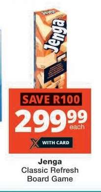 Jenga Classic Refresh Board Game