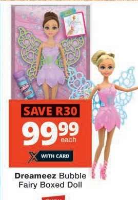Dreameez Bubble Fairy Boxed Doll