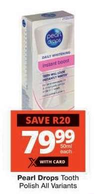 Pearl Drops Tooth Polish All Variants