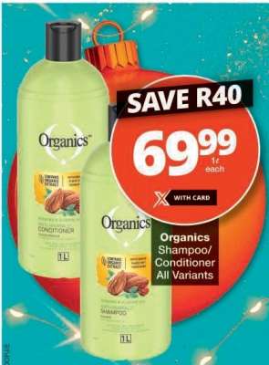 Organics Shampoo Conditioner