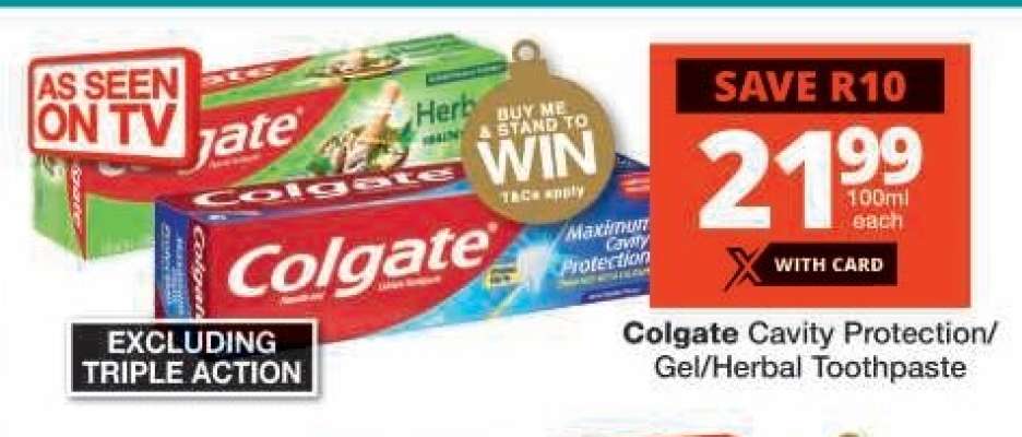 Colgate Cavity Protection/Gel/Herbal Toothpaste
