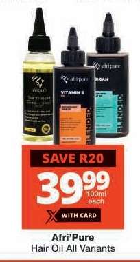 Afri'Pure Hair Oil All Variants