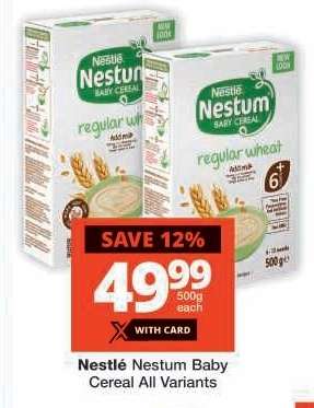 NESTLÉ NESTUM BABY CEREAL all variants