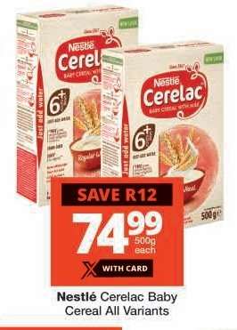 NESTLÉ CERELAC BABY CEREAL all variants