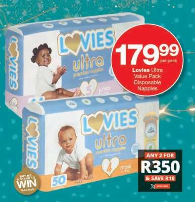 LOVIES ULTRA VALUE PACK DISPOSABLE NAPPIES