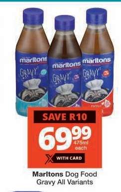 Marltons Dog Food Gravy All Variants