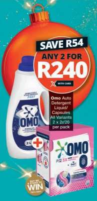 Omo Auto Detergent Liquid/Capsules