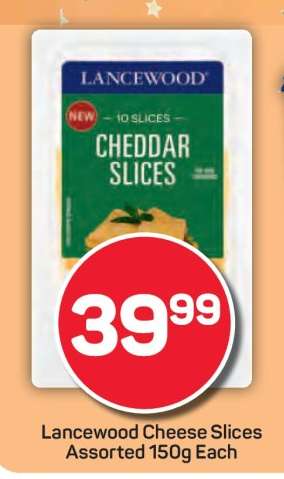 Lancewood Cheese Slices Assorted 150g Each