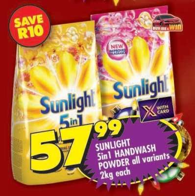 SUNLIGHT 5in1 HANDWASH POWDER all variants 2kg each
