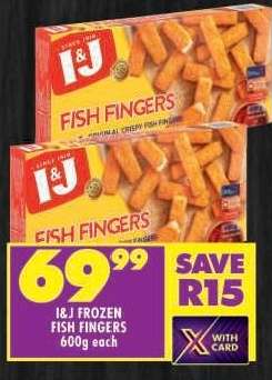 I&J Frozen Fish Fingers