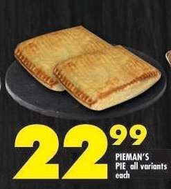 PIEMAN'S PIE all variants each