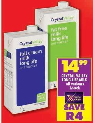 CRYSTAL VALLEY LONG LIFE MILK