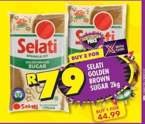 Selati Golden Brown Sugar 2kg