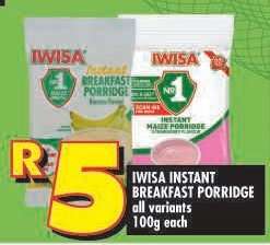 IWISA Instant Breakfast Porridge