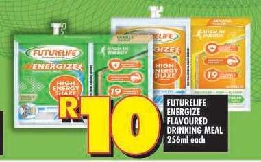 FUTURELIFE ENERGIZE FLAVOURED DRINKING MEAL 256ml each
