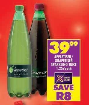 Appletiser/Grapetiser Sparkling Juice