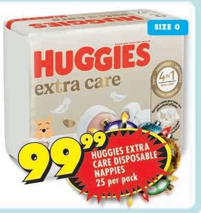 Huggies Extra Care Disposable Nappies