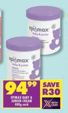 EPIMAX BABY & JUNIOR CREAM 400g each