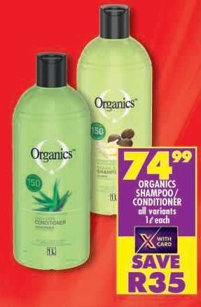 Organics Shampoo Conditioner
