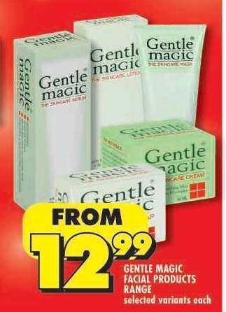 GENTLE MAGIC FACIAL PRODUCTS RANGE