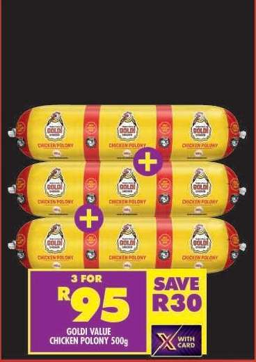 GOLDI VALUE CHICKEN POLONY 500g