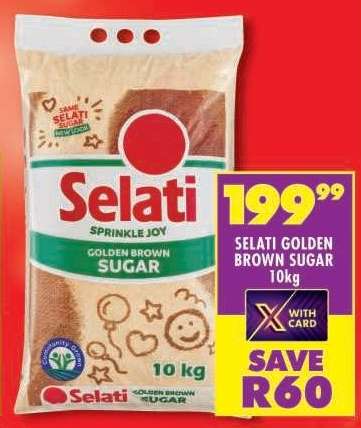 SELATI GOLDEN BROWN SUGAR 10kg
