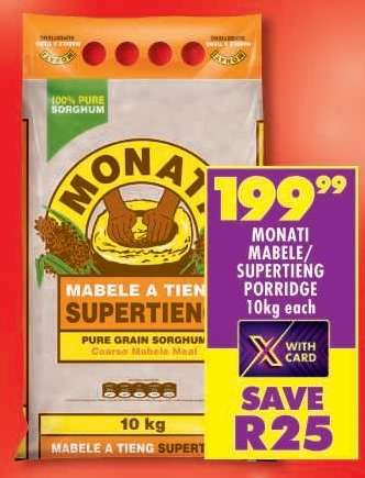 MONATI MABELE/SUPERTIENG PORRIDGE 10kg