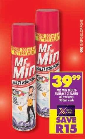 Mr Min Multi-Surface Cleaner