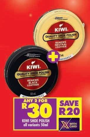 KIWI SHOE POLISH all variants 50ml